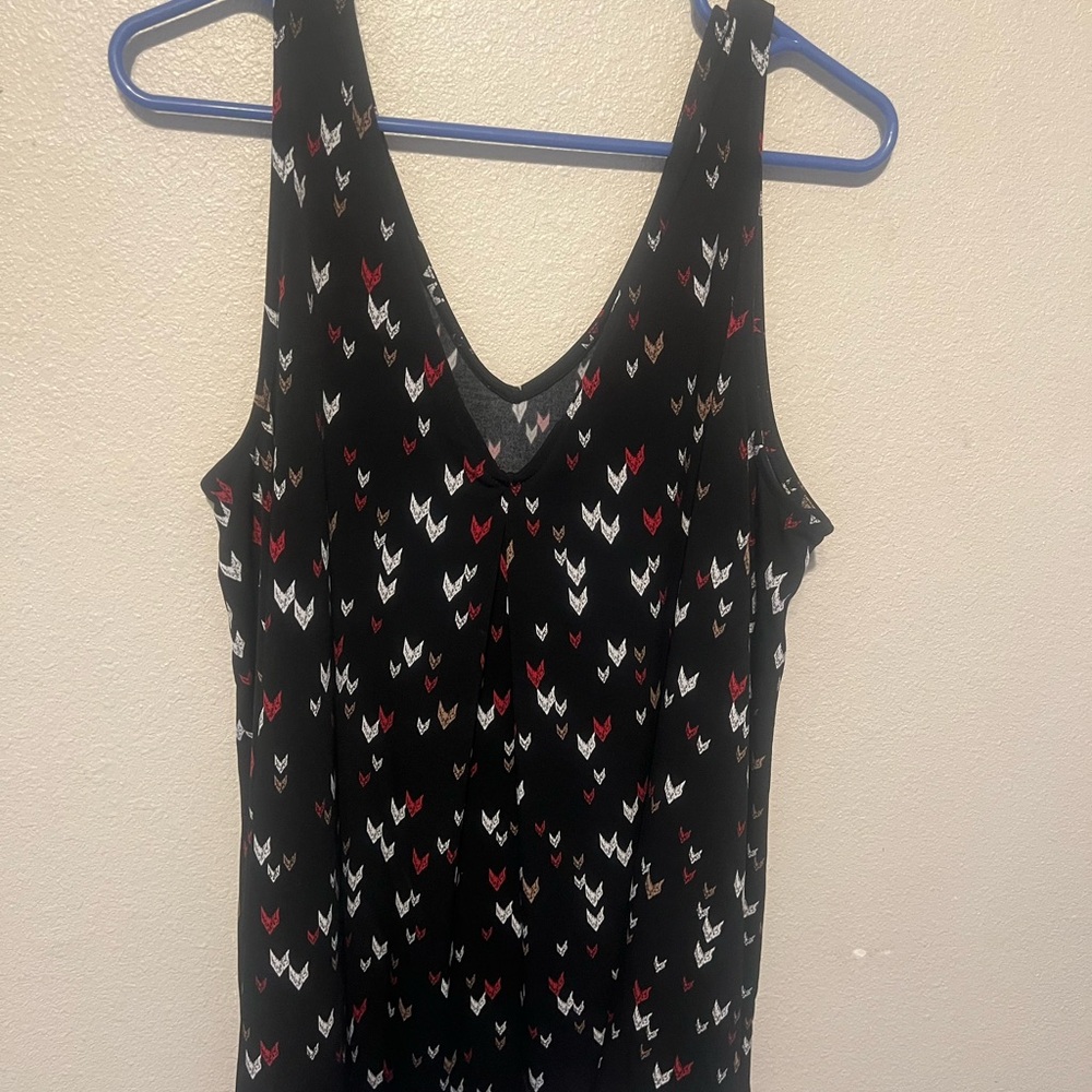 Torrid Black Dress with Heart Pattern